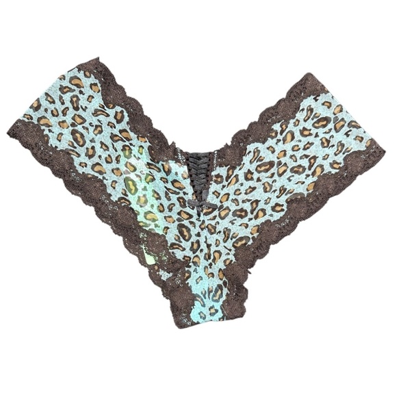 NWT Honeydew Intimates Blue Leopard Print Panties - Size Large - Picture 2 of 3
